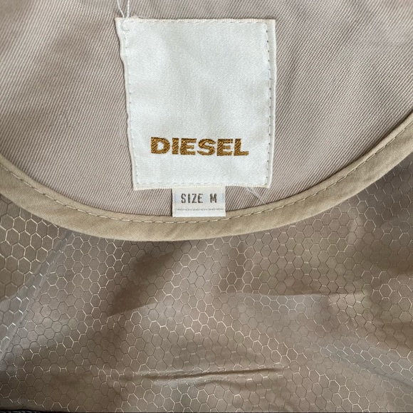 Diesel Womans Trench Coat Size Medium - Picture 11 of 15